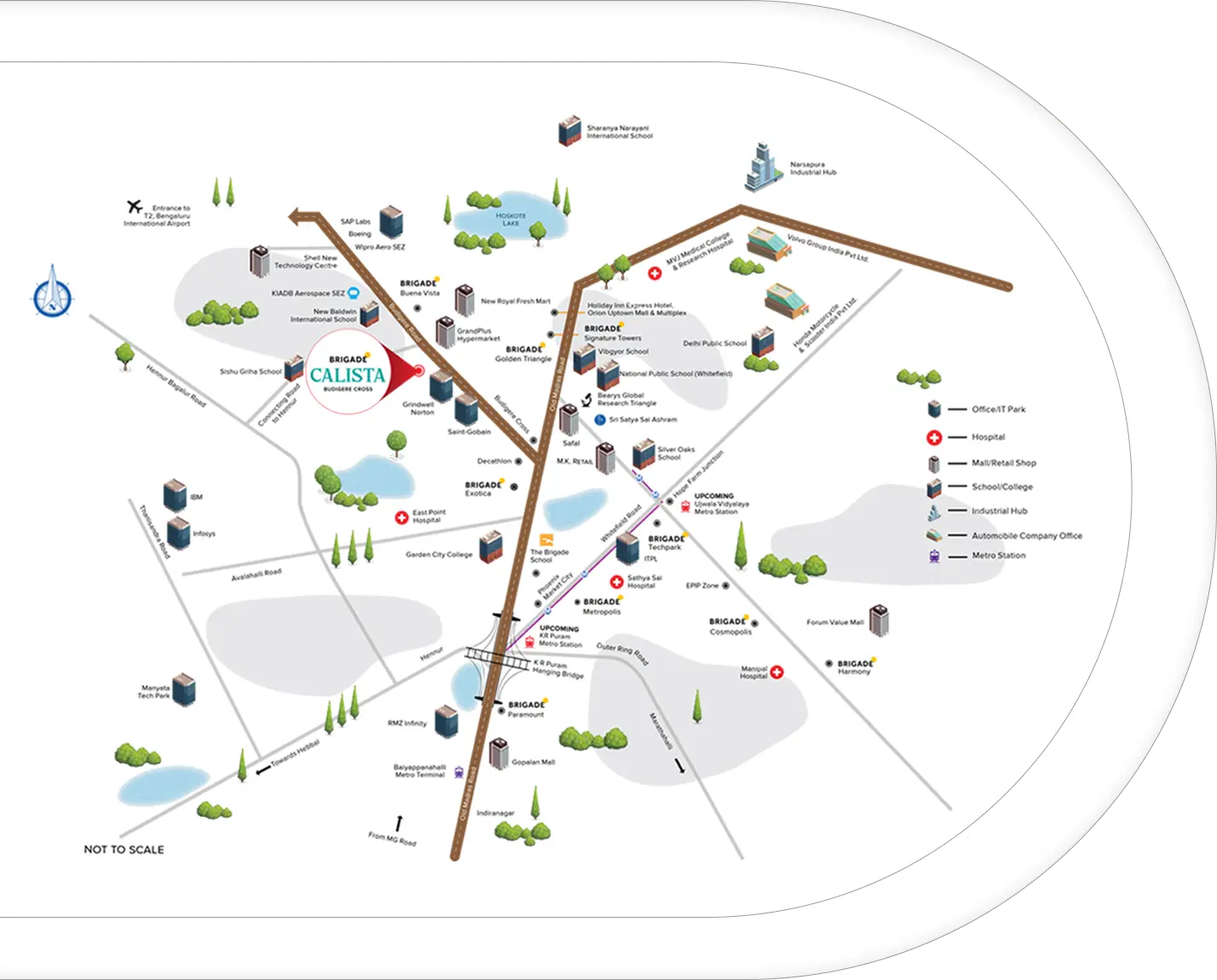 Brigade Calista Location Map